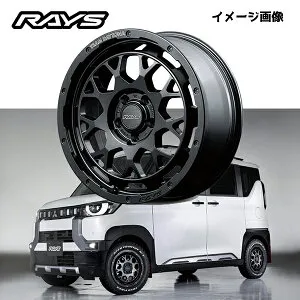 ミツビシ デリカ ミニ MITSUBISHI DELICA MINI【送料無料・4本セット】RAYS レイズ ホイール DAYTONA M9+ 15x5.0J +45 セミグロスブラック (BOJ)