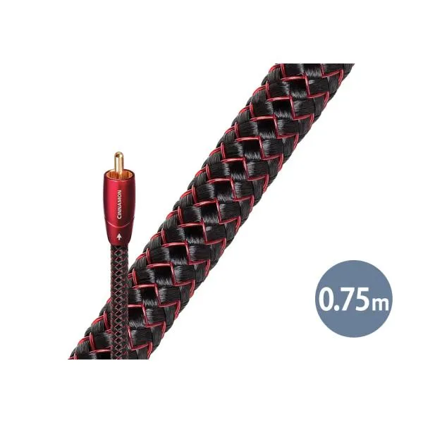 audioquest - Digital Coax Cinnamon/0.75m（DIG/CIN/0.75M）（1本・同軸デジタルケーブル・両端RCA）【在庫有り即納】