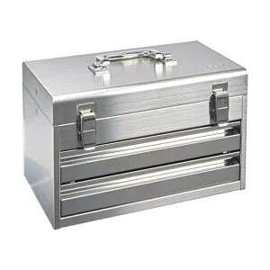 トラスコ(TRUSCO) ステンレスツールチェスト W395xD220xH250 引き出し2段 SUCH-420 1点