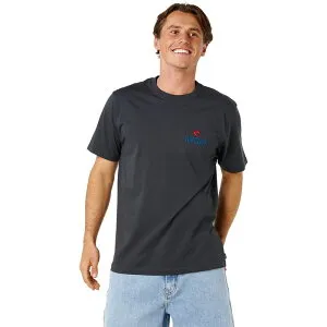 リップカール メンズ トップス Tシャツ Rip Curl Shred Til Dead T-Shirt - Men's Washed Black ブラック