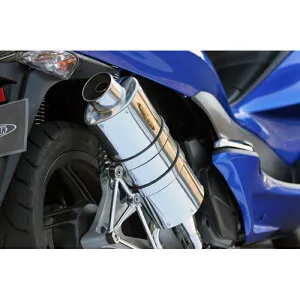 [在庫限り]【SP忠男】PC1-GE-01 HONDA PCX125eSP '12- (EBJ-JF28) PURESPORT SilentVersion GoldEmblem SUS 公道走行可 フルエキゾーストマフラー バイク スペシャルパーツTADAO
