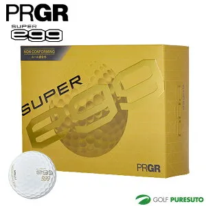 【お買い物マラソン！店内全品P5倍以上！24日 20：00～25日 23：59まで】 プロギア PRGR ゴルフボール 高反発 SUPER egg ●2026年モデル● 1ダース（12球入）ルール適合外 スーパーエッグ