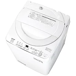 SHARP(シャープ) 全自動洗濯機 ホワイト系 ES-GE6K-W ［洗濯6.0kg /乾燥機能無 /上開き］