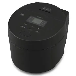 【長期保証付】アイリスオーヤマ(Iris Ohyama) RC-ISA30-B ブラック IHジャー炊飯器 3合