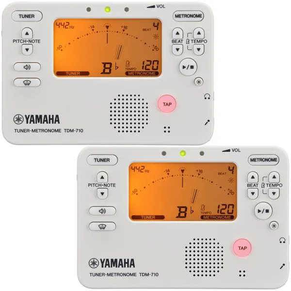 YAMAHA TDM-710IV 2個 セット アイボリーホワイト チューナーメトロノーム クロマチックチューナー 管楽器 metronome tuner ivory 北海道 沖縄 離島不可