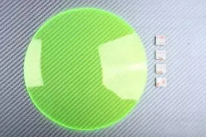 グリーン 17 センチメートルヘッドライトガードカバーホンダ X11 X-イレブン CB 1100 SF SC42 1999-2004 Green 17cm Headlight Guard Cover HONDA X11 X-Eleven CB 1100 SF SC42 1999-2004 【並行輸入品】