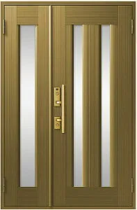 クリエラR 親子ドア 17型 半外付型 ランマなし 特注寸法 W：1,241～1,392mm × H：1,317～2,017mm LIXIL リクシル TOSTEM トステム