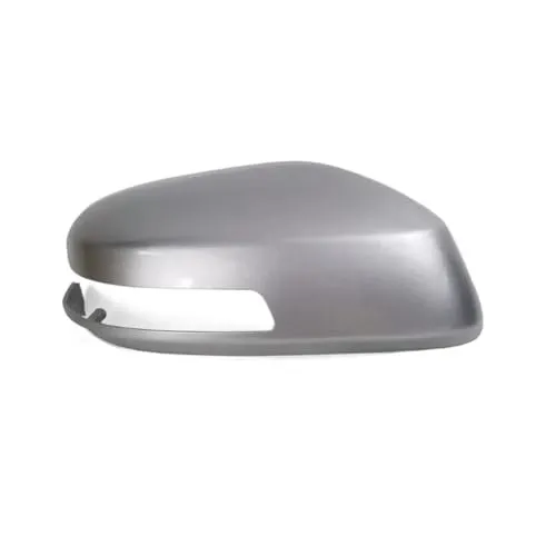 シティ用 2009 2010 2011 2012 2013 2014 アウターバックミラーカバーサイドリアビューミラーシェルハウジングランプタイプ 車のウィングミラーキャップ(1pcs satin silver R)