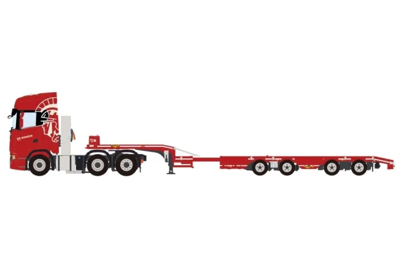WSI MODELS 新品 ミニカー 1/50 De Romein Groep SCANIA S HIGHLINE CS20H 6X2 TWIN STEER SEMI WHEEL WELL LOW LOADER - 4 AXLE [01-4719]