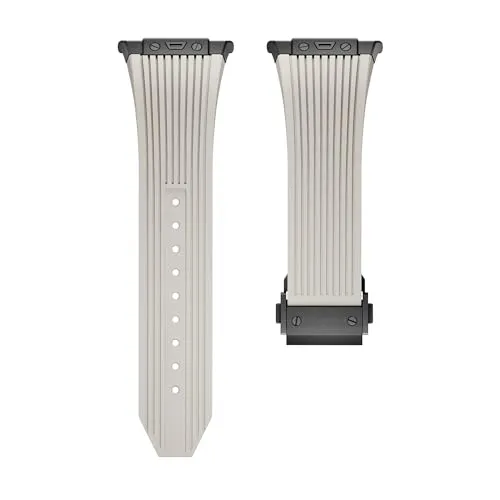 [XGYOMVB] ウルトラ 47mm ウォッチ用シリコンバンド ウルトラ 47mm メタルウォッチバックル 隙間なし カーブエンドブレスレット(B-Starlight,Galaxy Watch Ultra)