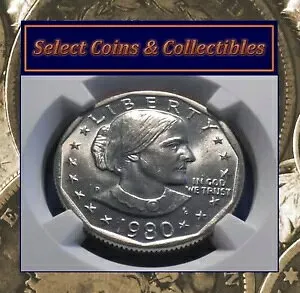 1980-D $1 スーザン B. アンソニー ドル ほぼ極上の GEM NGC MS 66 ハイグレード! #1566
