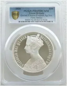 2021 グレート エングレイバーズ ゴシック ポートレート ?10 シルバー プルーフ 5 オンス コイン PCGS PR69 DCAM FS