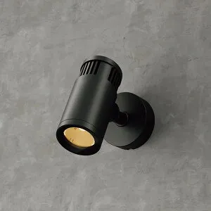 タカショー ウォールスポットライト ルーメック Lアドバンス 12V/24V ワイド(広角) 本体:黒(ブラック) コード:99305500 トランス・アクセサリ別売 HBAD49K