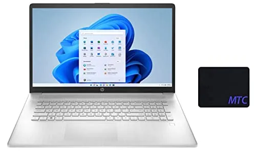 HP 17.3インチ FHD IPSディスプレイ AMD Ryzen 5 5500U 6コア 最大4.0GHz 8GB RAM 512GB PCIe SSD AMD Radeon Win 10S Wi-Fi MTCマウスパッド付き
