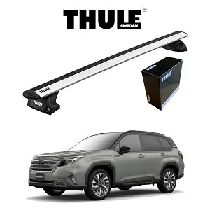 スバル フォレスター SUBARU FORESTER SL系 ダイレクトルーフレール付車 ウィングバーEVO ルーフキャリア 『車種別セット』THULE Base carriers （スーリーベースキャリア） ルーフラック パーツ