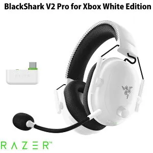 【国内正規品】 Razer BlackShark V2 Pro for Xbox Windows Sonic対応 Bluetooth 5.2 / 2.4GHz ワイヤレス 両対応 eスポーツ向け ゲーミングヘッドセット White Edition レーザー ブラックシャーク rnl26