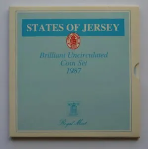 1987 ステイツ ジャージー ブリリアント 未流通 7 コイン セット