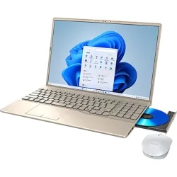 FMV A77-K3 ゴールド (Ryzen 7 7735U/16GB/SSD・512GB/Blu-ray/Win11Home64/Microsoft 365 Personal (24か月版、Office H&B2024 オプション付)/16型)
