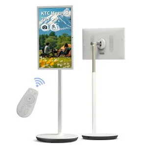 【2,000クーポン＋P最大31.5％還元！】MegPad 27型 移動式スマートモニター スマートディスプレイ FHD Android 14 搭載/Google認証/WIFI5&BT5.1 Type-c クアルコムチップ内蔵 （8GB RAM+128GB 大容量/リモコン付