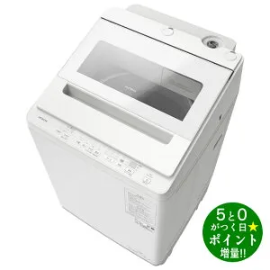◆最大3000円CP＋P3倍！！4/25◆HITACHI 日立 BW-V100K(W) ホワイト 全自動洗濯機 洗濯10.0kg 上開き インバーター ビートウォッシュ【転送不可】