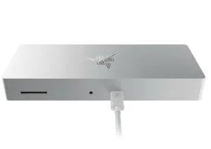Razer Thunderbolt 4 Dock (Mercury White) ドッキングステーション Thunderbolt 4 USB-A 3.2 Gen 2 ギガビットイーサネットポート UHS-II SD カードスロット 3.5mm 4K/8Kディスプレイ出力 Windows Mac 【日本正規代理店保