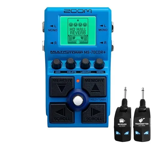 ZOOM MS-70CDR+ MultiStomp＆ LGW-01 ワイヤレスシステムセット ストンプボックス 空間系エフェクター ズーム