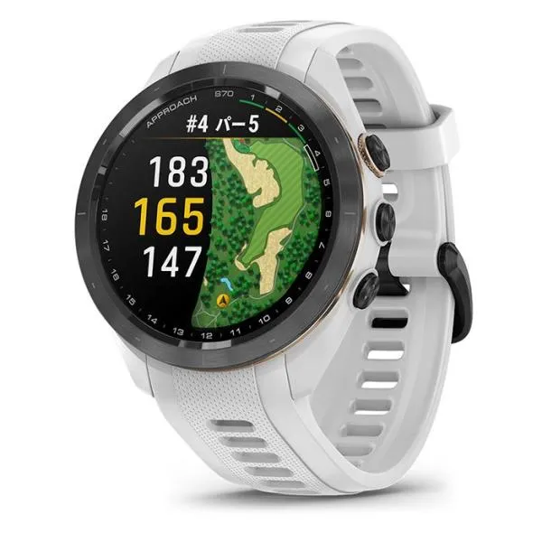 Garmin ガーミン Approach アプローチ S70 42mm エス70 42ミリ 腕時計型 ゴルフナビ 010-02746-20 White 2023年モデル ゴルフ