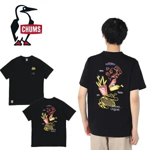 【即日発送】チャムス CHUMS CH01-2715 アンチバグファストフードポケットTシャツ ANTI-BUG FAST FOOD POCKET T-SHIRT 半袖 ブービーバード アウトドア キャンプ ハイキング フェス カジュアル メンズ レデ