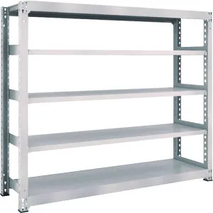 トラスコ中山 【別途送料】 TRUSCO スチールラック M3型中量棚 1800×471×H1500 5段 単体 ネオグレー M3-5655 [1-505-9364]