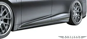 【M's】 レクサス 後期 50系 LS500 / LS500h F-SPORT (2020.11-) ARTISAN SPIRITS サイドアンダースポイラー 2P FRP 未塗装 アーティシャンスピリッツ アーテシャンスピリッツ エアロ パーツ LEXUS Fスポーツ F SPO