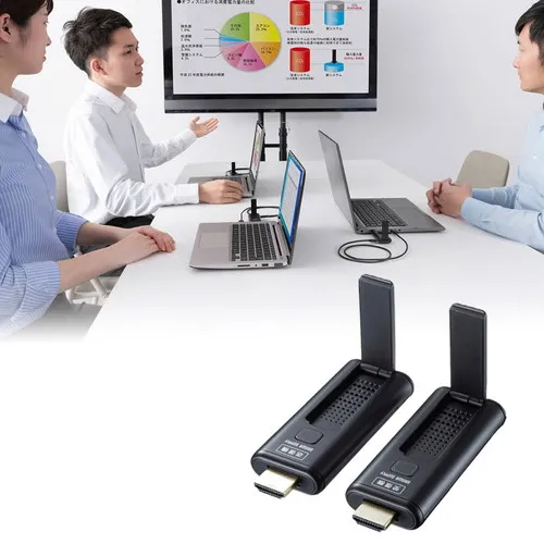 【訳あり新品】ワイヤレスHDMIエクステンダー 15m｜フルHD・増設20台・HDMI延長 VGA-EXWHD9 サンワサプライ