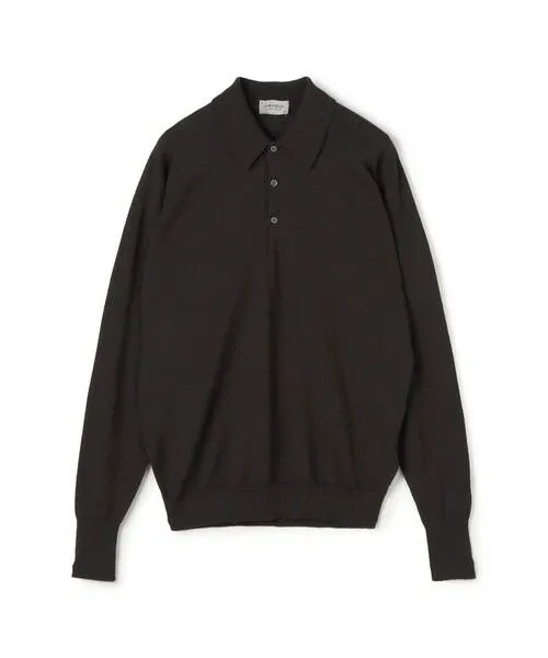 TOMORROWLAND/トゥモローランド JOHN SMEDLEY DORSET メリノウール ポロカラープルオーバーニット 49 FAULKNER BROWN S