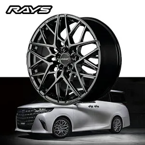 40系 アルファード ALPHARD ヴェルファイア VELLFIRE【送料無料・4本セット】RAYS レイズ ホイール VERSUS VV25M 20x8.5J +36 5-120 ジェットブラック (YNJ)