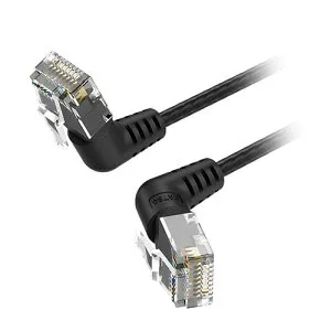 おすすめ 寒さ 対策 プレゼント 人気 贈り物 冬 ギフト 定番 手土産 卒業 入学 引越 VENTION Cat.6a LANケーブル UTP 直角コネクタ 360°スイングタイプ ブラック 12m ブラック IB-9873 | スマホ pc スマー