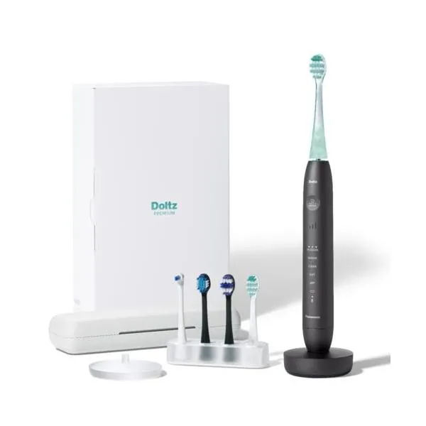 【長期保証付】パナソニック(Panasonic) EW-DT88-K スペースブラック W音波振動歯ブラシ Doltz PREMIUM ドルツ プレミアム