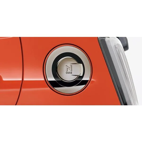 HONDA ホンダ 純正 フューエルリッドガーニッシュ ダーククロームメッキ×ブラック塗装 08F59-T4G-000A | NONE N-ONE Nワン エヌワン JG3 JG4 おしゃれ