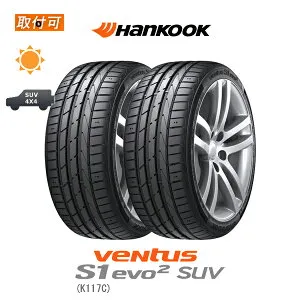 【取付対象】送料無料 Ventus S1 evo2 SUV K117C 225/60R18 104W XL RFT ランフラット ★ ☆ BMW承認タイヤ 2本セット 新品夏タイヤ ハンコック Hankook ベンタス