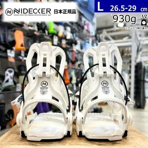 24-25 NIDECKER FLOW FENIX カラー:WHITE Lサイズ ナイデッカー フロウ フェニックス メンズ スノーボード 型落ち ビンディング バインディング日本正規品 [MID][対応ブーツサイズ]26.5cm27cm27.5cm28cm28.5cm29c