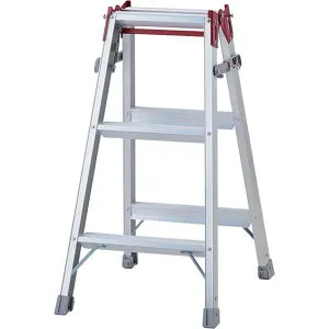 【メーカー在庫あり】 RS09C 長谷川工業(株) ハセガワ アルミはしご兼用脚立 ステップ幅広タイプ RSー09(10880) RS-09C JP店