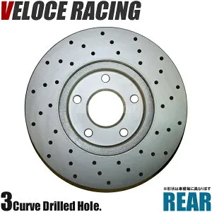 VELOCE RACING ヴェローチェレーシング ブレーキローター DDC3 パターン ドリルド リア左右2枚セット SUBARU レガシィアウトバック 型式 BPE 年式 03/10～04/4 品番 3657018