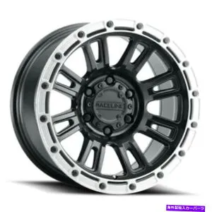ホイール 4本セット 17x9 Raceline 956bsコンパスサテンブラックW/シルバーホイール5x5（-12mm）セット4セット 17x9 Raceline 956BS Compass Satin Black W/ Silver Wheels 5x5 (-12mm) Set of 4【並行輸入品】
