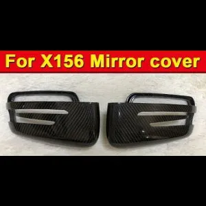 車用外装パーツ 適用: メルセデス X156 ウイング ドア ミラー カバー GLA45AMG 2個 カーボンファイバー CLAクラス GLA180 200 250 OEM-適合 15-16 タイプ001 AL-EE-0980 AL Exterior parts for cars