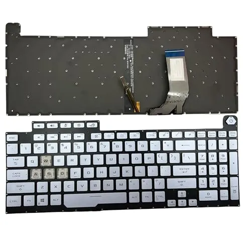 US配列バックライトキーボード ASUS ROG G731 G731GT G731GV G731GU G731GW G732L G732G ノートパソコン ブルー 単色 8ピン LED ドライバー付き