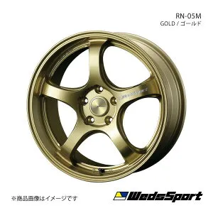 WedsSport/RN-05M CX-30 DM系 FF アルミホイール1本 【18×7.5J 5-114.3 INSET45 GOLD(ゴールド)】 0072823