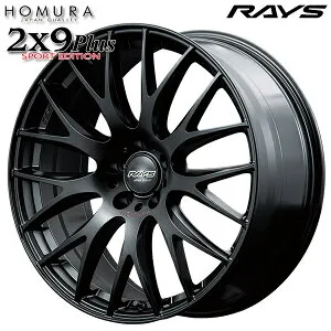 18インチ 7.5J 5H114.3 +49 RAYS レイズ ホムラ 2X9PLUS スポーツエディション B7J（セミグロスブラック/RAP[レッドクリア]） アルミホイール単品 4本（1台分）送料無料