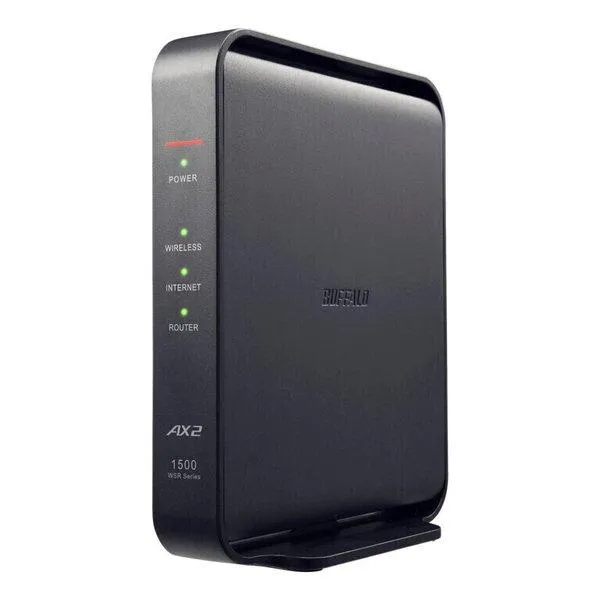 BUFFALO バッファロー 無線LAN親機 WiFiルーター 11ax WiFi6/Ipv6対応 ブラック WSR-1500AX2L/D(2611045)