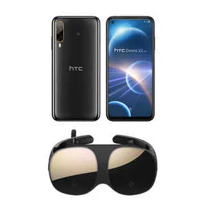 SIMフリースマートフォン HTC Desire 22 pro (ダークオーク)(VIVE Flowセット) ダークオーク 99HATD007-00