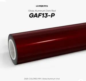 KKVINYL HyperPRO カラーPPF Gloss Aluminum Dark Red GAF13-P(1.52mx15m)