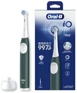 BRAUN ブラウン IOS21C90FG オーラルB iO SERIES 2 電動歯ブラシ ブラシ 1本+ブラシヘッド 1本 グリーン
