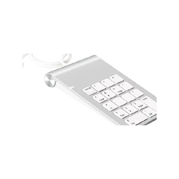 SANOXY Aluminum Finish USB Numeric Keypad Keyboard Extension Compatible for iMac, MacBooks PCs and Laptops_並行輸入